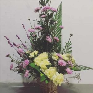 Chrysanthemum carnations arrangement