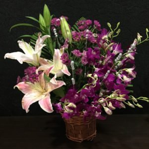 Orchids lilies Arrangement