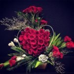 53 Roses Heart Shaped Arrangement